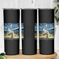 Bethlehem Starry Night Skinny Tumbler Nativity Luke 2:11 Christian Christmas - Wonder Print Shop