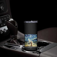 Bethlehem Starry Night Skinny Tumbler Nativity Luke 2:11 Christian Christmas - Wonder Print Shop