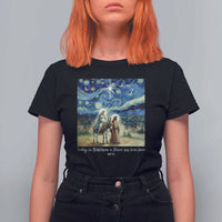 Bethlehem Starry Night T Shirt For Women Nativity Luke 2:11 Christian Christmas - Wonder Print Shop