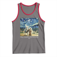 Bethlehem Starry Night Tank Top Nativity Luke 2:11 Christian Christmas - Wonder Print Shop