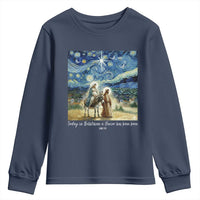 Bethlehem Starry Night Youth Sweatshirt Nativity Luke 2:11 Christian Christmas - Wonder Print Shop