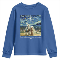 Bethlehem Starry Night Youth Sweatshirt Nativity Luke 2:11 Christian Christmas - Wonder Print Shop