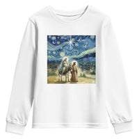 Bethlehem Starry Night Youth Sweatshirt Nativity Luke 2:11 Christian Christmas - Wonder Print Shop