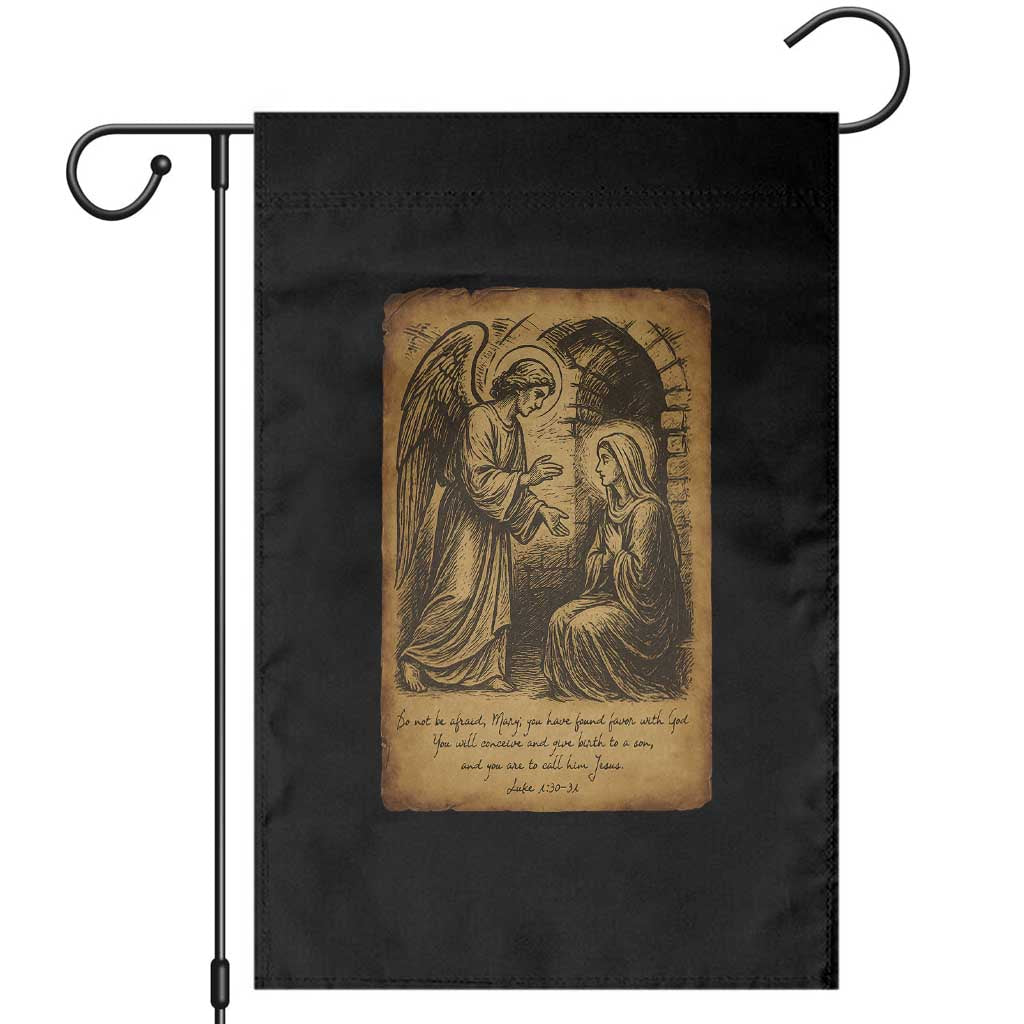 Virgin Mary Garden Flag Angel Gabriel Luke 1:30 Christian - Wonder Print Shop
