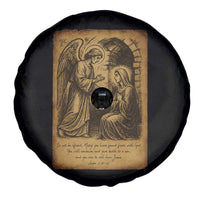 Virgin Mary Spare Tire Cover Angel Gabriel Luke 1:30 Christian - Wonder Print Shop