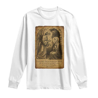 Virgin Mary Long Sleeve Shirt Angel Gabriel Luke 1:30 Christian - Wonder Print Shop