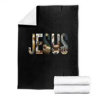 Jesus Christmas Throw Blanket Nativity Holy Night Christian Faith - Wonder Print Shop
