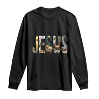 Jesus Christmas Long Sleeve Shirt Nativity Holy Night Christian Faith - Wonder Print Shop