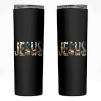 Jesus Christmas Skinny Tumbler Nativity Holy Night Christian Faith - Wonder Print Shop