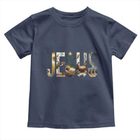 Jesus Christmas Toddler T Shirt Nativity Holy Night Christian Faith - Wonder Print Shop