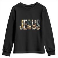 Jesus Christmas Youth Sweatshirt Nativity Holy Night Christian Faith - Wonder Print Shop