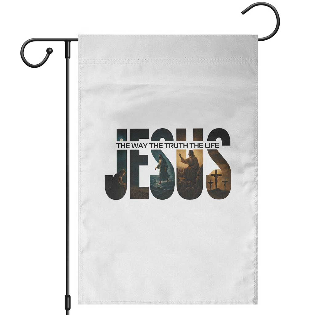 Jesus Christian Bible Garden Flag The Way The Truth The Life - Wonder Print Shop
