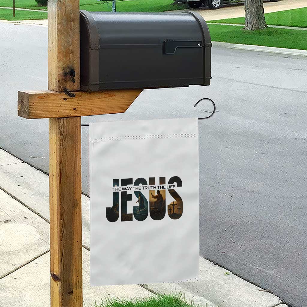 Jesus Christian Bible Garden Flag The Way The Truth The Life - Wonder Print Shop