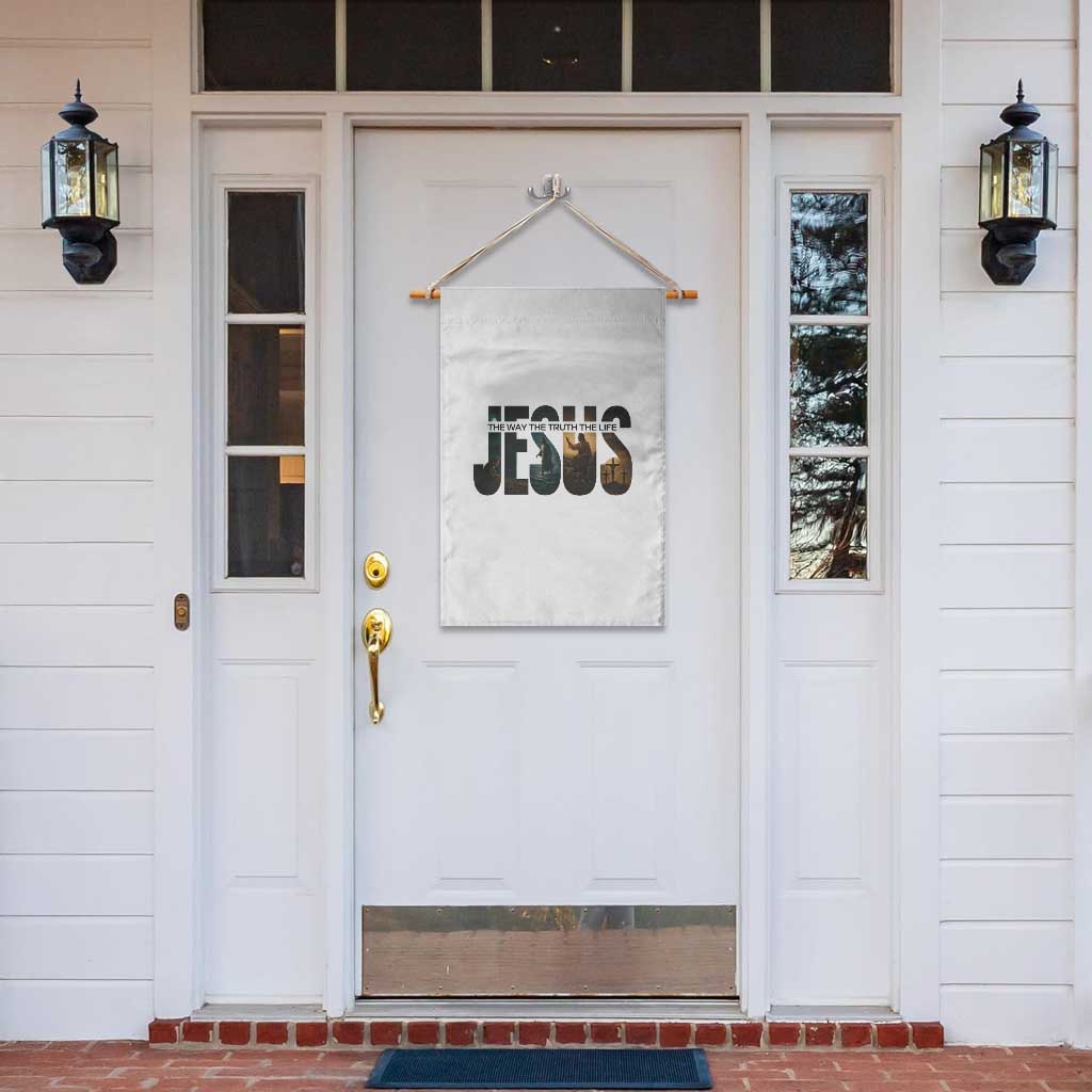 Jesus Christian Bible Garden Flag The Way The Truth The Life - Wonder Print Shop
