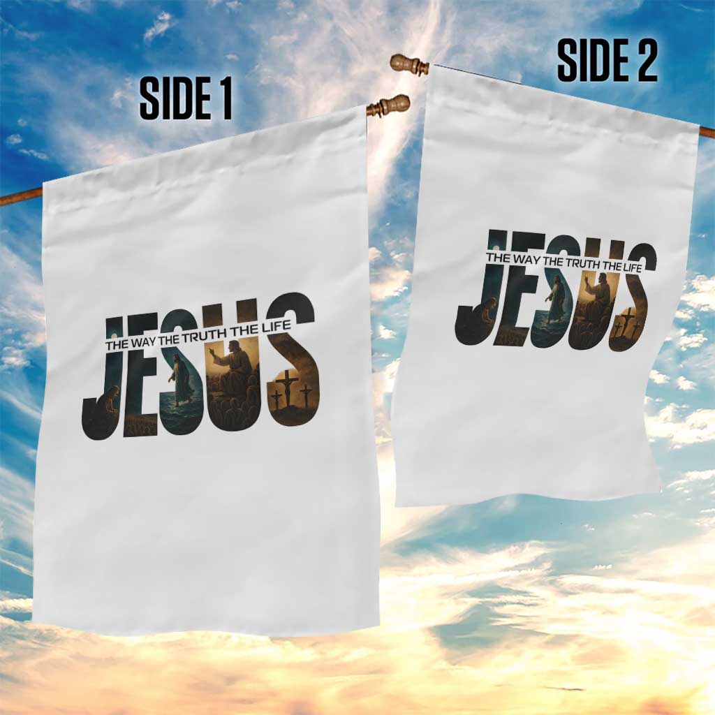 Jesus Christian Bible Garden Flag The Way The Truth The Life - Wonder Print Shop