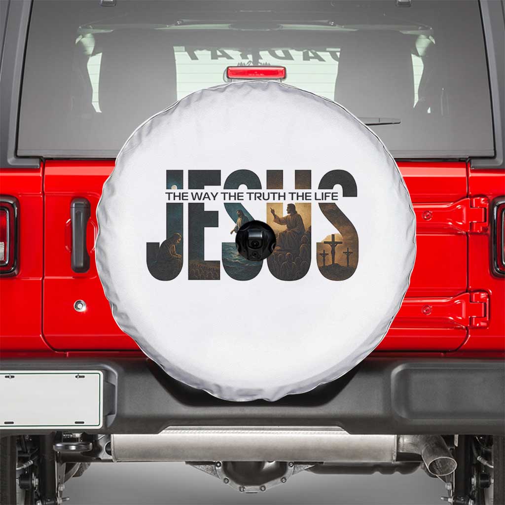 Jesus Christian Bible Spare Tire Cover The Way The Truth The Life - Wonder Print Shop