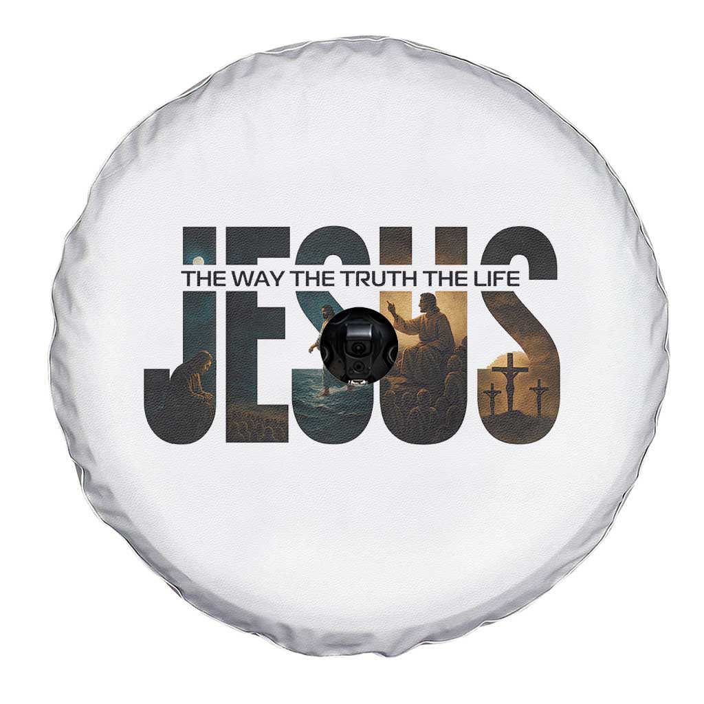 Jesus Christian Bible Spare Tire Cover The Way The Truth The Life - Wonder Print Shop