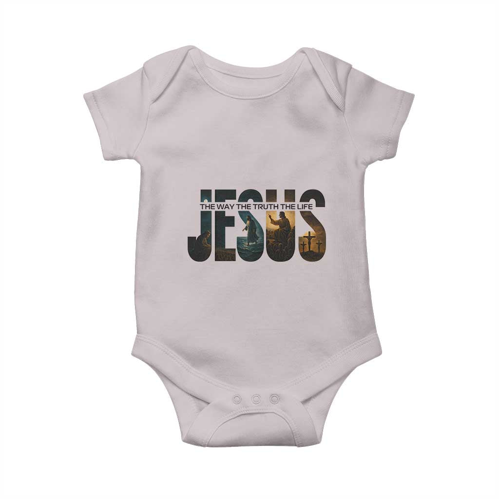 Jesus Christian Bible Baby Onesie The Way The Truth The Life - Wonder Print Shop