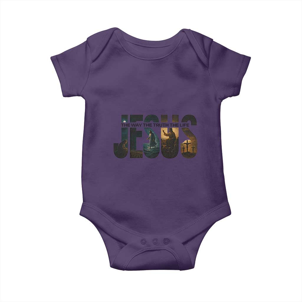 Jesus Christian Bible Baby Onesie The Way The Truth The Life - Wonder Print Shop