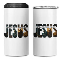 Jesus Christian Bible 4 in 1 Can Cooler Tumbler The Way The Truth The Life - Wonder Print Shop