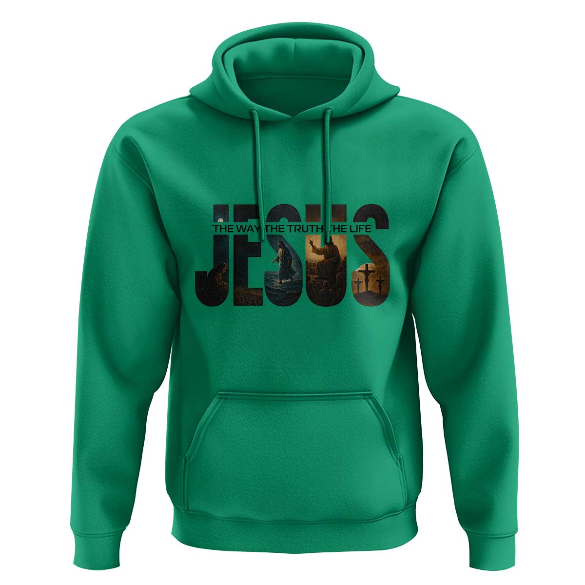 Jesus Christian Bible Hoodie The Way The Truth The Life - Wonder Print Shop
