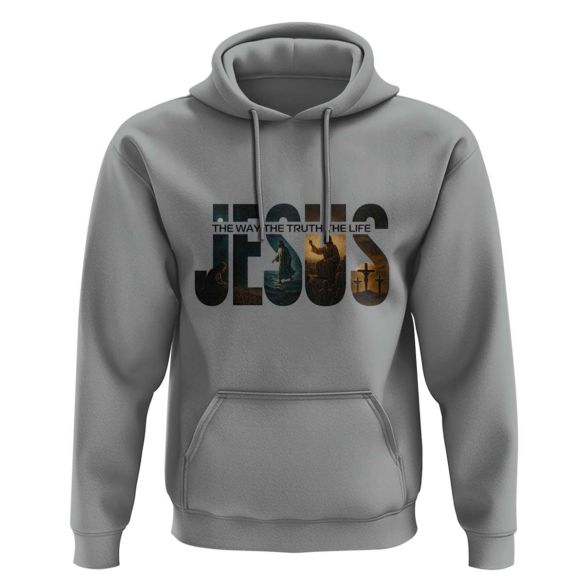 Jesus Christian Bible Hoodie The Way The Truth The Life - Wonder Print Shop