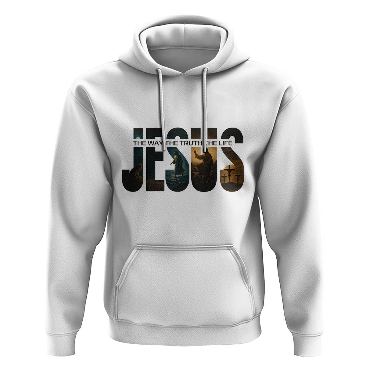 Jesus Christian Bible Hoodie The Way The Truth The Life - Wonder Print Shop