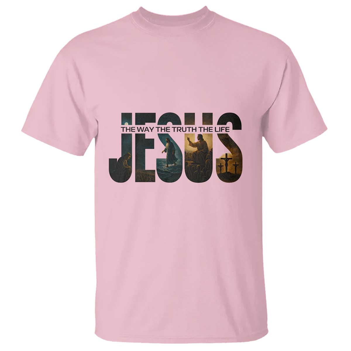 Jesus Christian Bible T Shirt The Way The Truth The Life - Wonder Print Shop