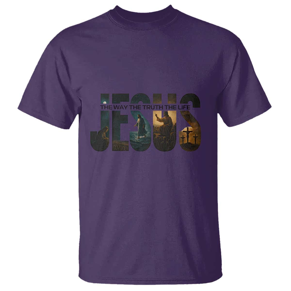 Jesus Christian Bible T Shirt The Way The Truth The Life - Wonder Print Shop