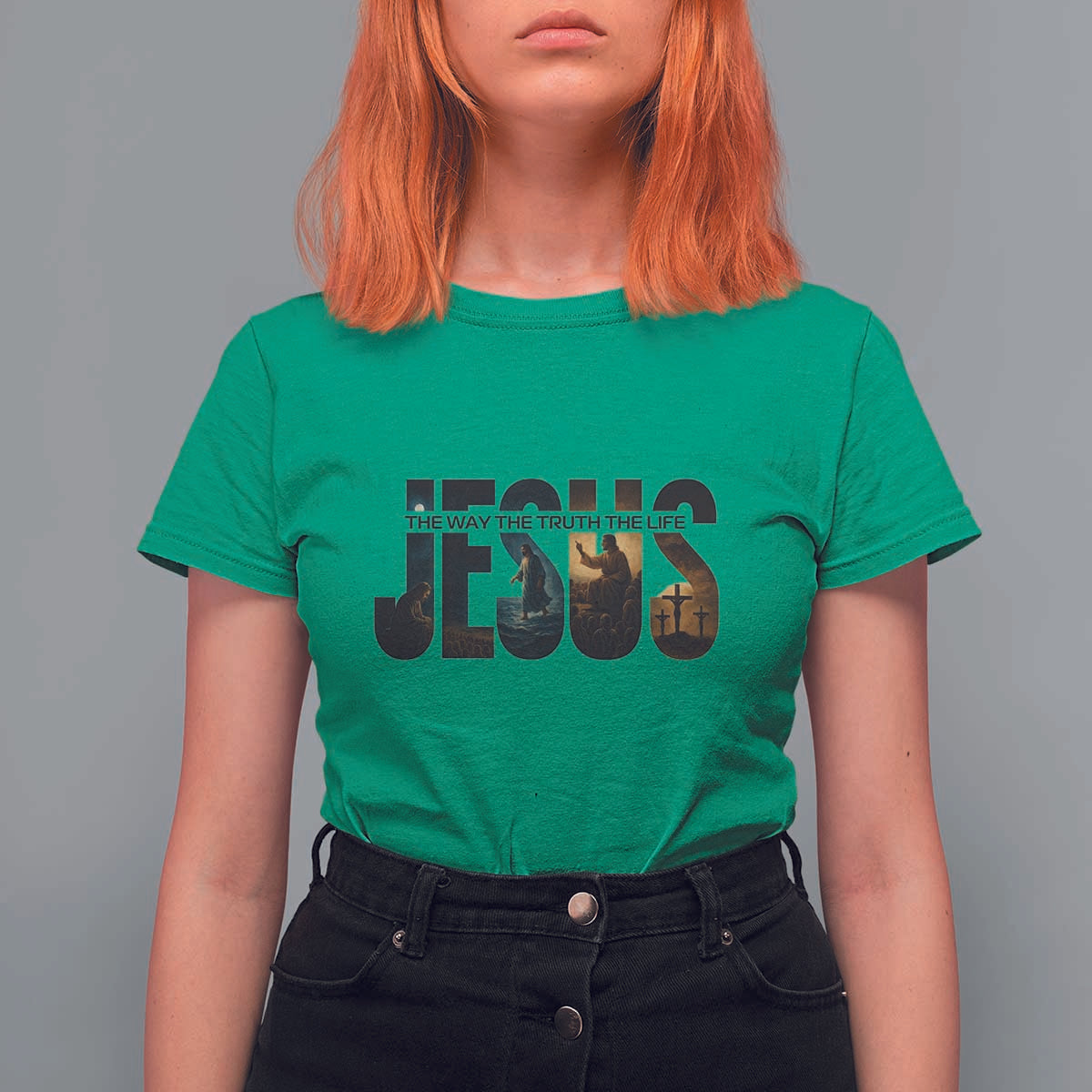 Jesus Christian Bible T Shirt For Women The Way The Truth The Life - Wonder Print Shop