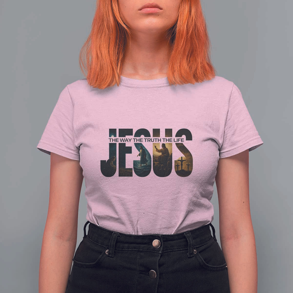 Jesus Christian Bible T Shirt For Women The Way The Truth The Life - Wonder Print Shop