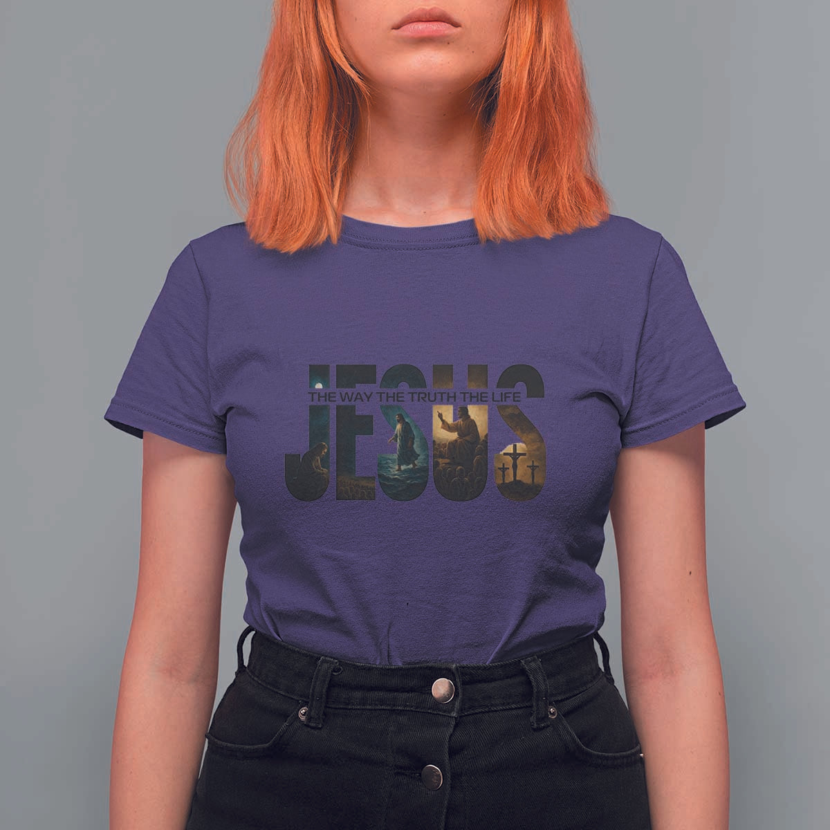 Jesus Christian Bible T Shirt For Women The Way The Truth The Life - Wonder Print Shop