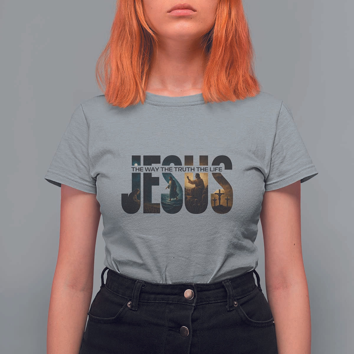 Jesus Christian Bible T Shirt For Women The Way The Truth The Life - Wonder Print Shop