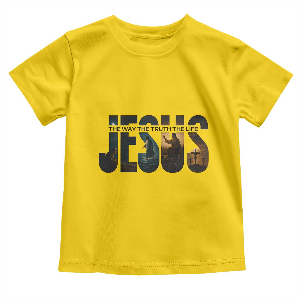 Jesus Christian Bible Toddler T Shirt The Way The Truth The Life - Wonder Print Shop