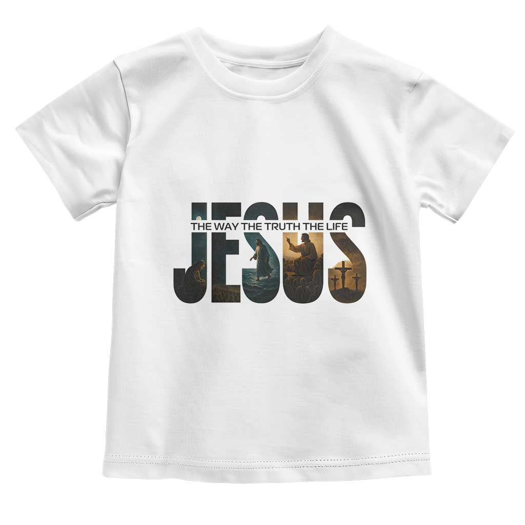 Jesus Christian Bible Toddler T Shirt The Way The Truth The Life - Wonder Print Shop