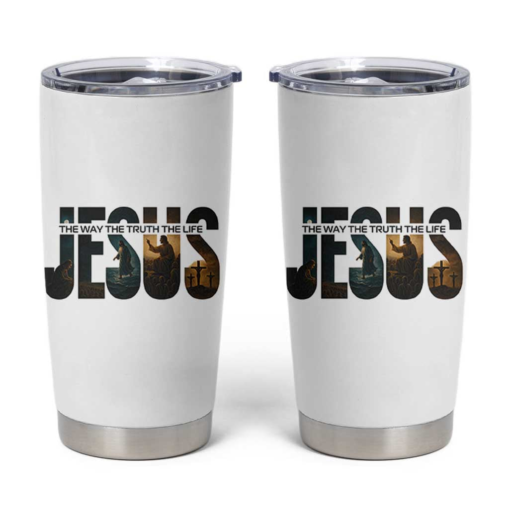 Jesus Christian Bible Tumbler Cup The Way The Truth The Life - Wonder Print Shop