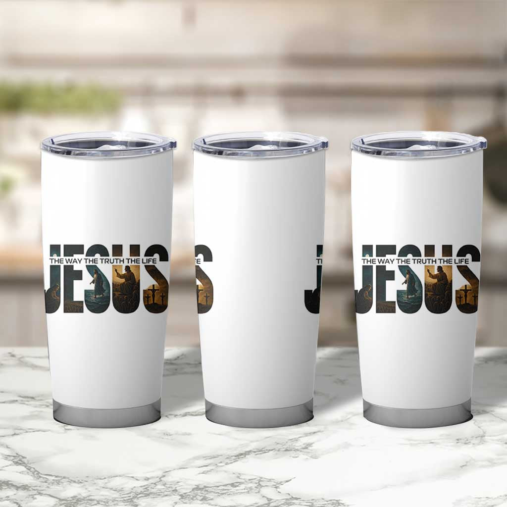 Jesus Christian Bible Tumbler Cup The Way The Truth The Life - Wonder Print Shop