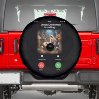 Jesus Christmas Spare Tire Cover Video Call Nativity Scene Funny Christian Xmas - Wonder Print Shop