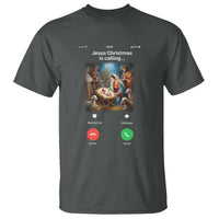 Jesus Christmas T Shirt Video Call Nativity Scene Funny Christian Xmas - Wonder Print Shop