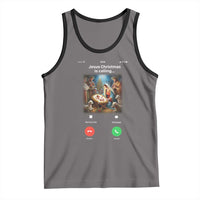 Jesus Christmas Tank Top Video Call Nativity Scene Funny Christian Xmas - Wonder Print Shop