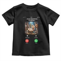Jesus Christmas Toddler T Shirt Video Call Nativity Scene Funny Christian Xmas - Wonder Print Shop