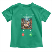 Jesus Christmas Toddler T Shirt Video Call Nativity Scene Funny Christian Xmas - Wonder Print Shop