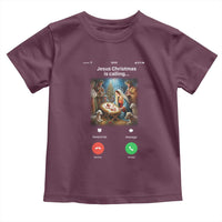 Jesus Christmas Toddler T Shirt Video Call Nativity Scene Funny Christian Xmas - Wonder Print Shop