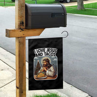Funny Jesus Christian Christmas Garden Flag I Love Jesus And Tacos - Wonder Print Shop