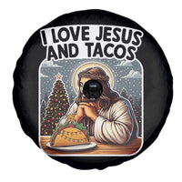 Funny Jesus Christian Christmas Spare Tire Cover I Love Jesus And Tacos - Wonder Print Shop