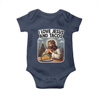 Funny Jesus Christian Christmas Baby Onesie I Love Jesus And Tacos - Wonder Print Shop