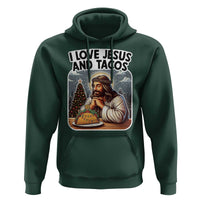 Funny Jesus Christian Christmas Hoodie I Love Jesus And Tacos - Wonder Print Shop