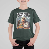 Funny Jesus Christian Christmas T Shirt For Kid I Love Jesus And Tacos - Wonder Print Shop