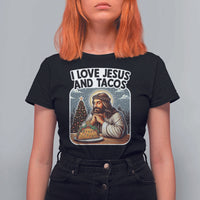 Funny Jesus Christian Christmas T Shirt For Women I Love Jesus And Tacos - Wonder Print Shop
