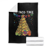 Taco Christmas Tree Throw Blanket Funny Xmas Foodie Mexican - Wonder Print Shop